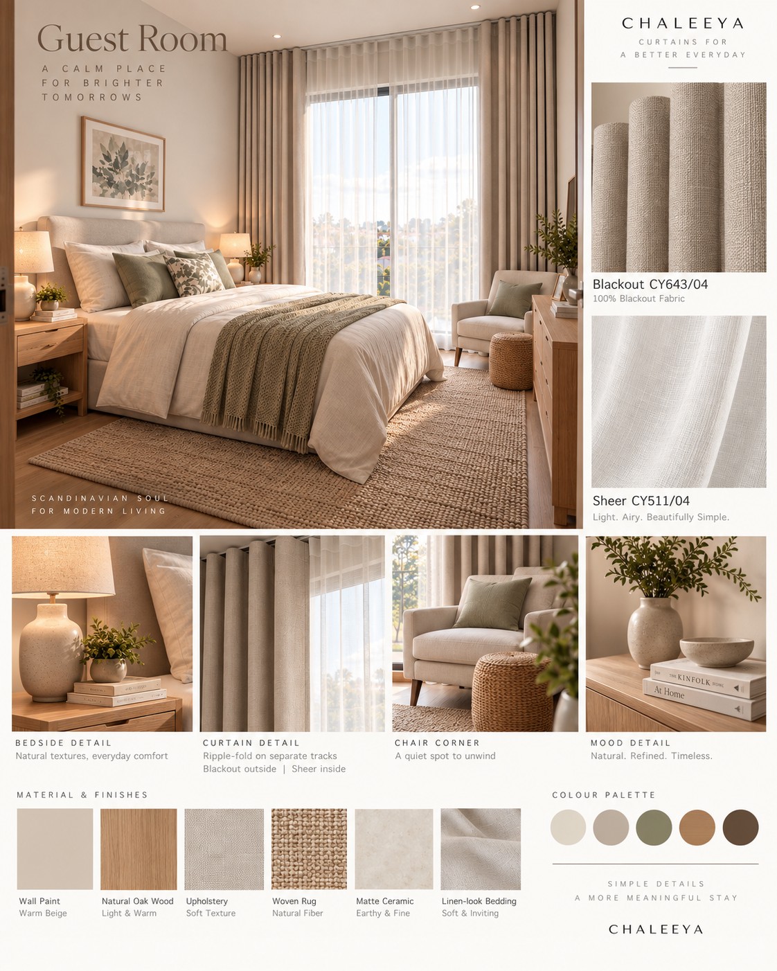 Guest Room mood board