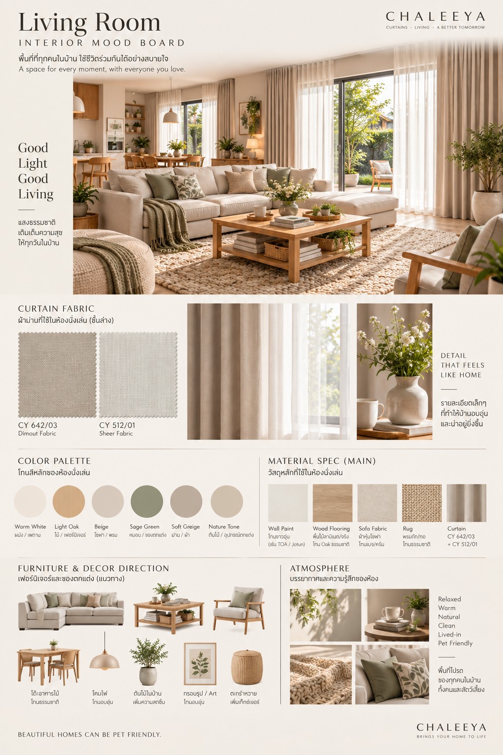 Living Room mood board